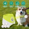 Automatic Dog Ball Launcher Rechargeable Interactive Pet Ball Thrower for Small Medium Dogs Interactive Dog Fetch Toy with 3 Adjustable Distance Setti