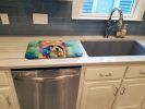 Afghan Hound Hippie Dawg Dish Drying Mat Absorbent Dish Drying Mat Pad for Kitchen Counter Dish Drainer Mat for Countertop, 14 x 21", Multicolor