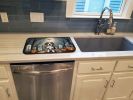 Beagle Spooky Halloween Dish Drying Mat Absorbent Dish Drying Mat Pad for Kitchen Counter Dish Drainer Mat for Countertop, 14 x 21", Multicolor