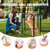 Dog Playpen, 8 Pcs 24 x 24 in Panels Foldable Metal Pet Exercise Pen, Dog Fence Indoor and Outdoor Pen with Door, Storage Bag