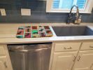 Lots of Black and Tan Dachshund Dish Drying Mat Absorbent Dish Drying Mat Pad for Kitchen Counter Dish Drainer Mat for Countertop, 14 x 21"