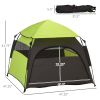 Extra Large Dog Portable Camping Tent with Carrying Bag for Beach Backyard Home in Green