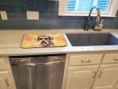 Airedale Terrier Hippie Dawg Dish Drying Mat Absorbent Dish Drying Mat Pad for Kitchen Counter Dish Drainer Mat for Countertop, 14 x 21", Multicolor