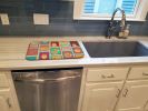 Lots of Orange Pomeranian Dish Drying Mat Absorbent Dish Drying Mat Pad for Kitchen Counter Dish Drainer Mat for Countertop, 14 x 21", Multicolor