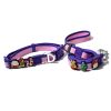 Christmas Themed Dog Collar and Leash Set, Waterproof PVC Pet Collar with Cute Charms for Small Medium Dogs