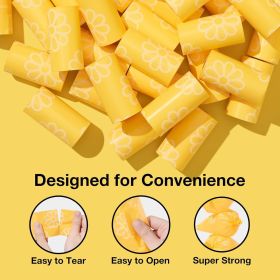 Citrus Scented Dog Poop Bags, Leak Proof, Extra Thick and Large Pet Waste Bags for Dogs Walking, Cat Litter and Babies' Diaper (Color: Daisy  1 Count (Pack of 300))