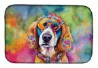 Hippie Dawg Dish Drying Mat Absorbent Dish Drying Mat Pad for Kitchen Counter Dish Drainer Mat for Countertop, 14 x 21", Multicolor