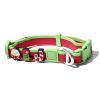 Christmas Themed Dog Collar and Leash Set, Waterproof PVC Pet Collar with Cute Charms for Small Medium Dogs