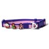Christmas Themed Dog Collar and Leash Set, Waterproof PVC Pet Collar with Cute Charms for Small Medium Dogs