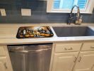 Yellow Labrador Retriever Spooky Halloween Dish Drying Mat Absorbent Dish Drying Mat Pad for Kitchen Counter Dish Drainer Mat for Countertop, 14 x 21"